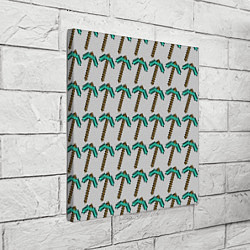 Холст квадратный Майнкрафт Кирка, цвет: 3D-принт — фото 2