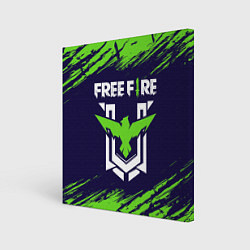 Холст квадратный FREE FIRE ФРИ ФАЕР, цвет: 3D-принт