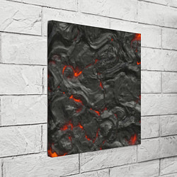 Холст квадратный Застывшая лава, цвет: 3D-принт — фото 2