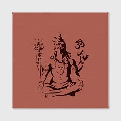 Холст квадратный Бог Шива, цвет: 3D-принт — фото 2