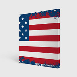 Холст квадратный Америка, цвет: 3D-принт