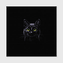 Холст квадратный Кот, цвет: 3D-принт — фото 2