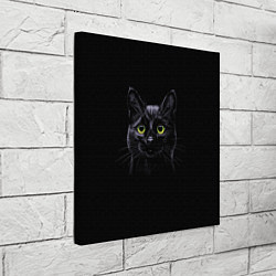 Холст квадратный Кот, цвет: 3D-принт — фото 2