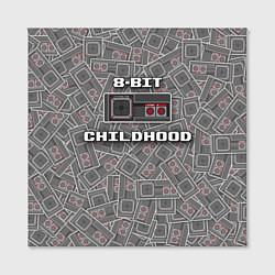 Холст квадратный 8-bit childhood, цвет: 3D-принт — фото 2