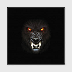 Холст квадратный Злой Волк, цвет: 3D-принт — фото 2