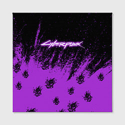 Холст квадратный Cyberpunk neon, цвет: 3D-принт — фото 2