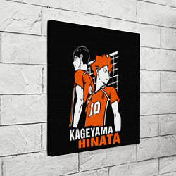 Холст квадратный Haikyuu Hinata Kageyama, цвет: 3D-принт — фото 2