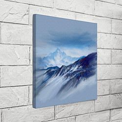 Холст квадратный Серо-голубые горы, цвет: 3D-принт — фото 2