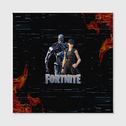 Холст квадратный Fortnite - Terminator, цвет: 3D-принт — фото 2