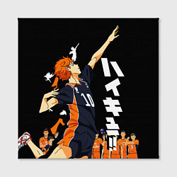 Холст квадратный ВОЛЕЙБОЛ!! HAIKYUU!!, цвет: 3D-принт — фото 2