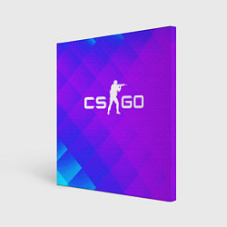 Холст квадратный CS GO Disco Tech v2, цвет: 3D-принт