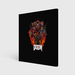 Холст квадратный Doom, цвет: 3D-принт