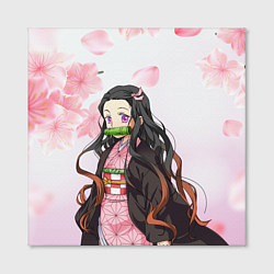 Холст квадратный НЕЗУКА NEZUKO, цвет: 3D-принт — фото 2