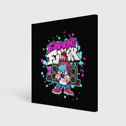Холст квадратный Friday Night Funkin, цвет: 3D-принт