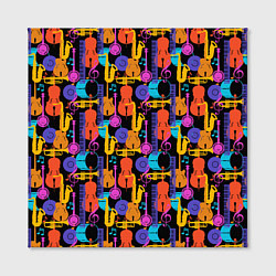 Холст квадратный Джаз, цвет: 3D-принт — фото 2