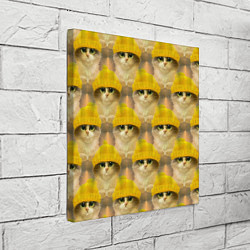 Холст квадратный Котята, цвет: 3D-принт — фото 2