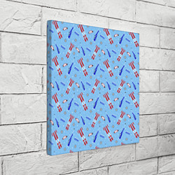 Холст квадратный Биатлон, цвет: 3D-принт — фото 2