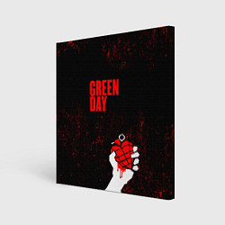 Холст квадратный Green day, цвет: 3D-принт