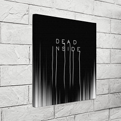 Холст квадратный DEAD INSIDE DEATH STRANDING, цвет: 3D-принт — фото 2