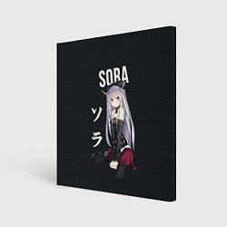 Холст квадратный Связанные небом SORA, цвет: 3D-принт