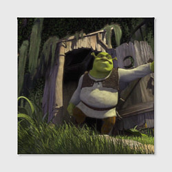 Холст квадратный Shrek: Somebody Once Told Me, цвет: 3D-принт — фото 2