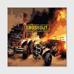 Холст квадратный Crossout Online, цвет: 3D-принт — фото 2