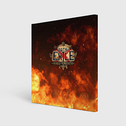 Холст квадратный Path of Exile Logo Путь изгнанника Лого Z, цвет: 3D-принт
