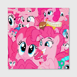 Холст квадратный Pinkie Pie pattern, цвет: 3D-принт — фото 2