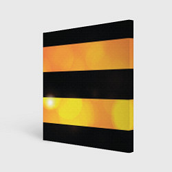Холст квадратный Георгиевская лента, цвет: 3D-принт