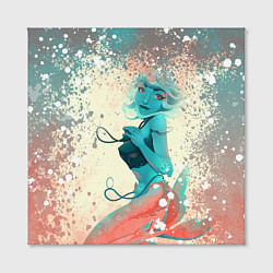 Холст квадратный Русалочка Mermaid Z, цвет: 3D-принт — фото 2