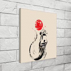 Холст квадратный Flying car, цвет: 3D-принт — фото 2