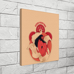 Холст квадратный Любовь, смерть и роботы Good hunting, цвет: 3D-принт — фото 2