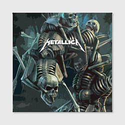 Холст квадратный Metallica Metal Skull, цвет: 3D-принт — фото 2