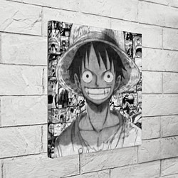Холст квадратный Луфи улыбается one piece, цвет: 3D-принт — фото 2