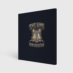 Холст квадратный Шахматный Король, цвет: 3D-принт