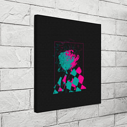 Холст квадратный Танджиро НЕОН, цвет: 3D-принт — фото 2