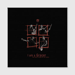 Холст квадратный I am a Gracer, цвет: 3D-принт — фото 2