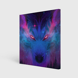 Холст квадратный Космо Волк, цвет: 3D-принт