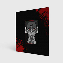 Холст квадратный МАГИЧЕСКАЯ БИТВА SUKUNA, цвет: 3D-принт