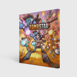 Холст квадратный TombStar ТомбСтар Z, цвет: 3D-принт