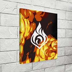 Холст квадратный PIRO ПИРО ГЕНШИН, цвет: 3D-принт — фото 2