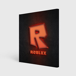 Холст квадратный ROBLOX NEON RED, цвет: 3D-принт