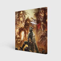 Холст квадратный Dead by Daylight убийцы, цвет: 3D-принт