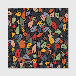 Холст квадратный Рисованная Осень, цвет: 3D-принт — фото 2