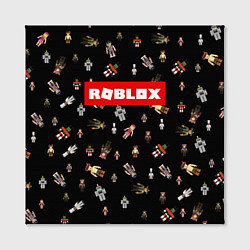 Холст квадратный ROBLOX PATTERN РОБЛОКС Z, цвет: 3D-принт — фото 2