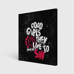 Холст квадратный Blink 182, Good Girl, цвет: 3D-принт