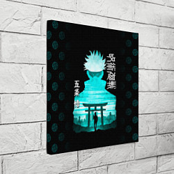Холст квадратный Годжо Сатору Магическая битва, цвет: 3D-принт — фото 2