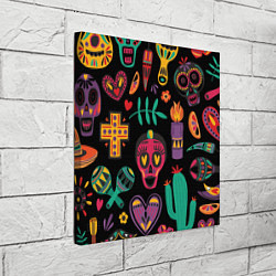 Холст квадратный Весёлый Хэллоуин, цвет: 3D-принт — фото 2