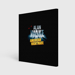 Холст квадратный Alan Wake триллер, цвет: 3D-принт