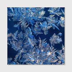 Холст квадратный Снежинки макро snowflakes macro, цвет: 3D-принт — фото 2